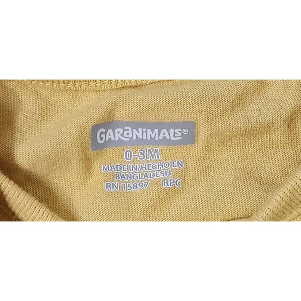 Garanimals 4 Pieces Baby Girl Clothes 0-3 Body Suit Jeans Shorts